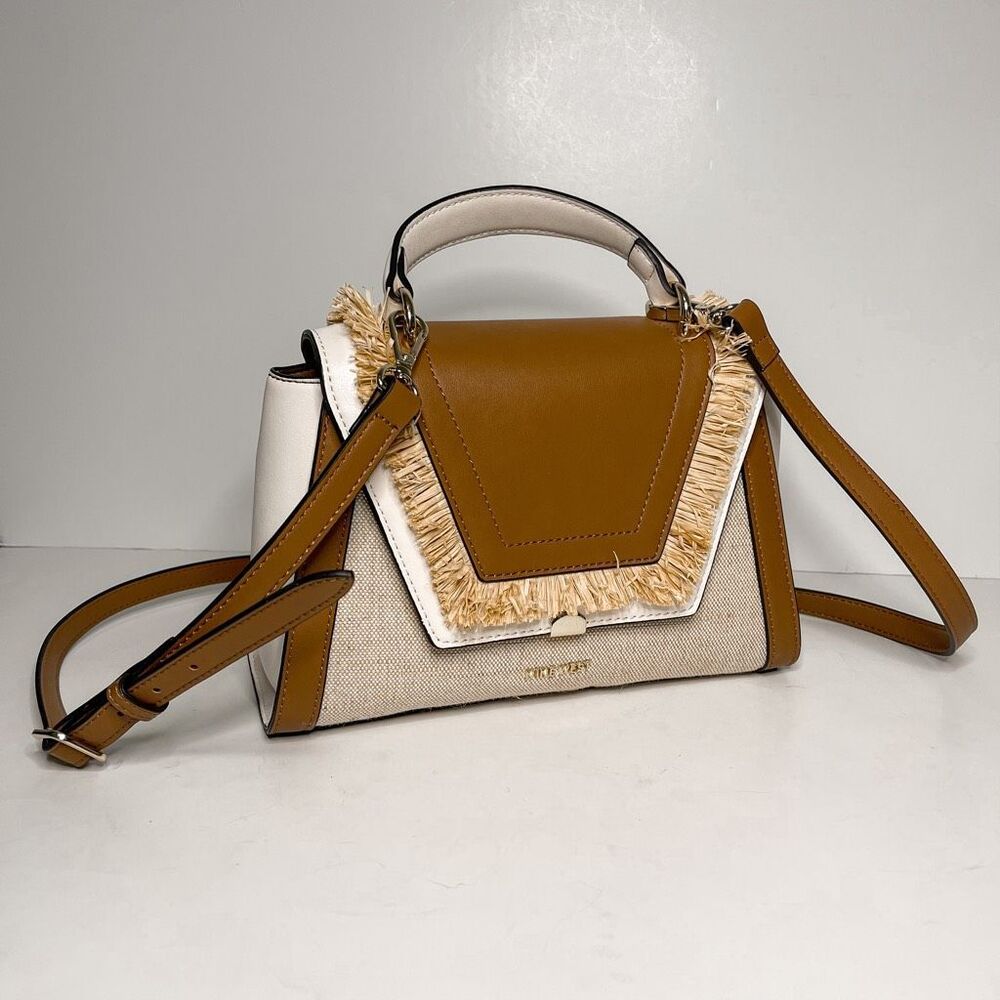Nine West Natural Ridgewood Crossbody Flap Bag